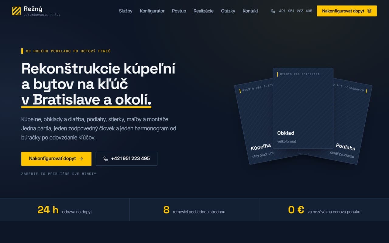 Náhľad webu Režný dokončovacie práce na počítači